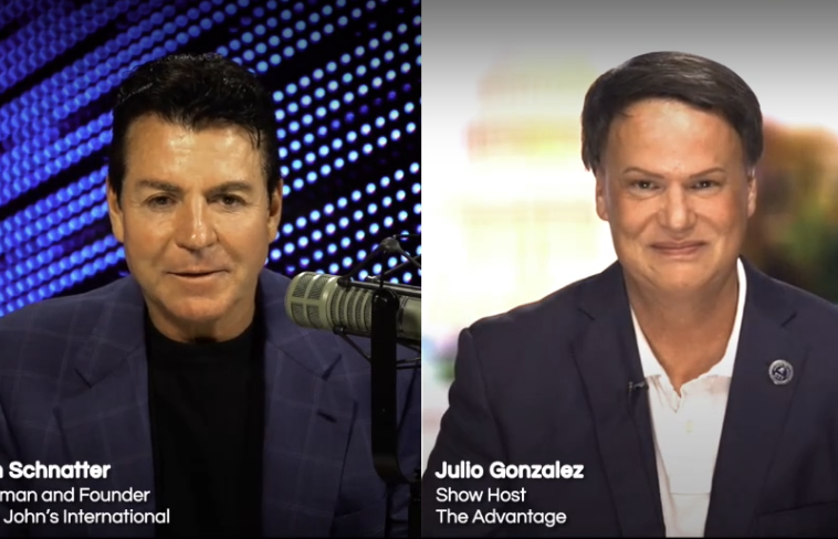 Papa John Schnatter featured on The Advantage with Julio Gonzalez